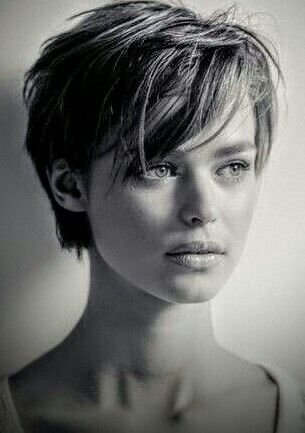 short wavy layered bob, French pixie haircut,